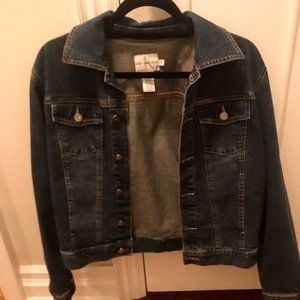 Calvin Klein dark blue jean jacket